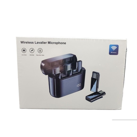 Lavalier Microphone Wireless Video Recording Noise Reduction For Android/iPhone